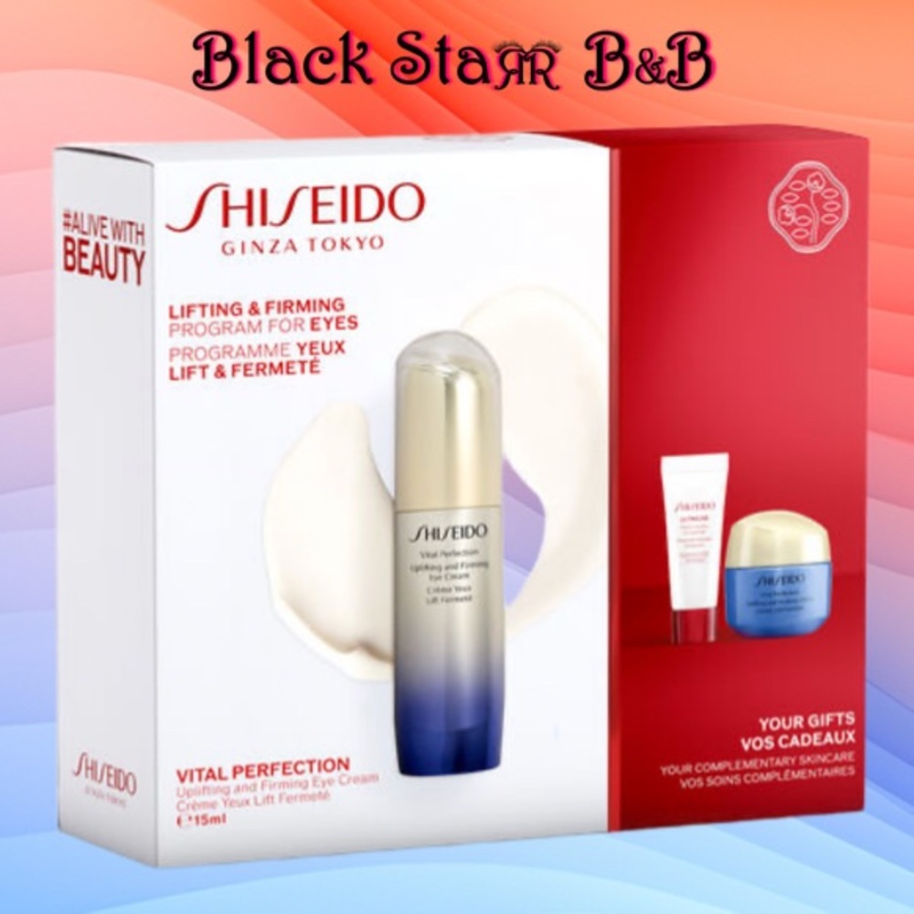 🌺Shiseido Ginza Tokyo Vital Perfection Lifting Firming Eye Program 3-pc Set NEW